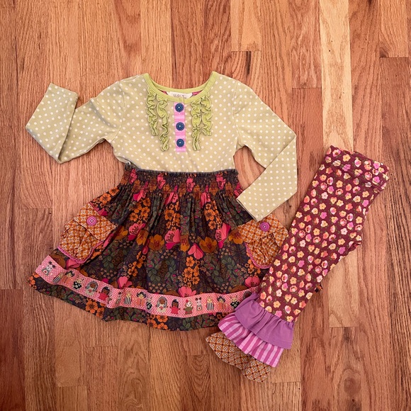 ❌SOLD❌ Matilda Jane Size 2t 2 Make Believe As A Princess Dress Fall Polka Dots - Picture 9 of 9